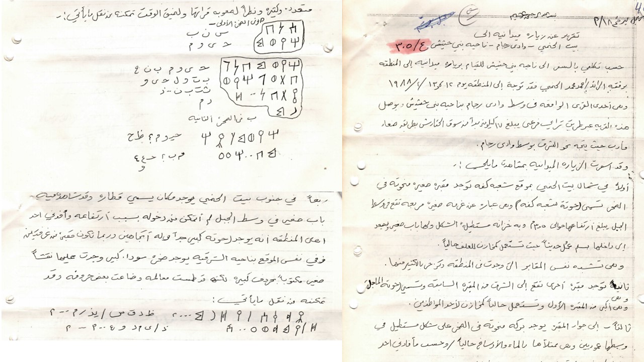 تقريرعن زيارة ميدانية إلي بيت الحنمي ـ وادي رجام ـ ناحية بني حشيش